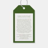 Wol breien bedrijf lamswol schapen zorg info cadeaulabel (Achterkant)