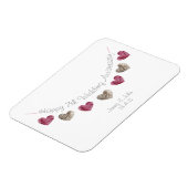 Wol, cadeau ter gelegenheid van de 7e bruiloft magneet (Linkerzijde)