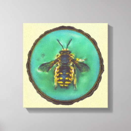Wol Carder Bee Canvas Afdruk (Voorkant)