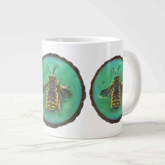 Wol Carder Bee Grote Koffiekop (Voorkant rechts)