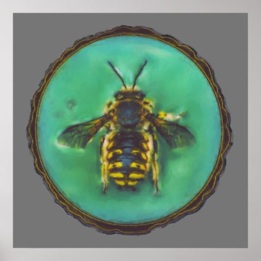 Wol Carder Bee Poster (Voorkant)