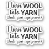 Wol Garens Superpower Funny Spinning Sticker (Voorkant)