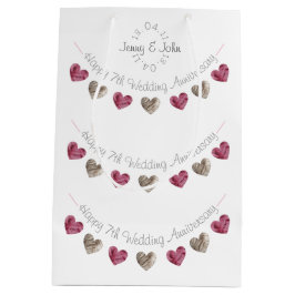 Wol hart 7th of een cadeautas voor bruiloft