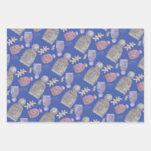 Wol Knit Petten Waterverf Handgeschilderd Inpakpapier Vel (Voorkant 3)