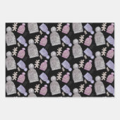 Wol Knit Petten Waterverf Handgeschilderd Inpakpapier Vel (Voorkant 2)