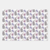 Wol Knit Petten Waterverf Handgeschilderd Inpakpapier Vel (Voorkant)