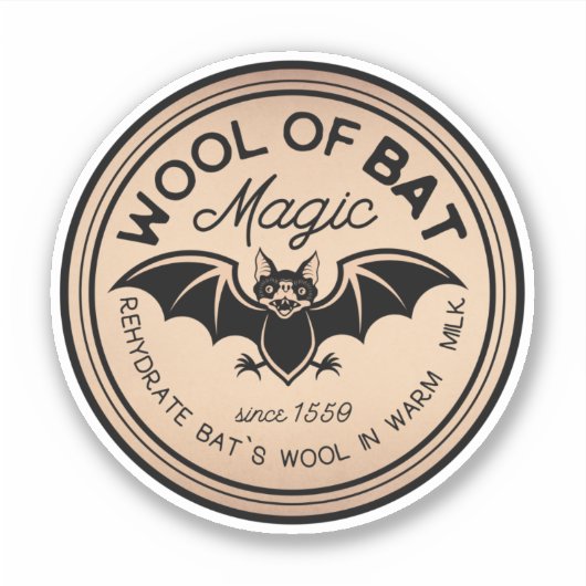 Wol met  label bat Potion (Voorkant)