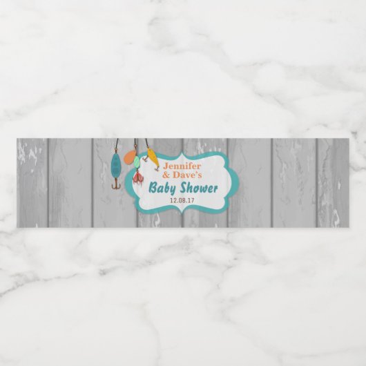 Wol Opgewonden Visten Baby showers flesetiketten Waterfles Etiket (Enkel label)