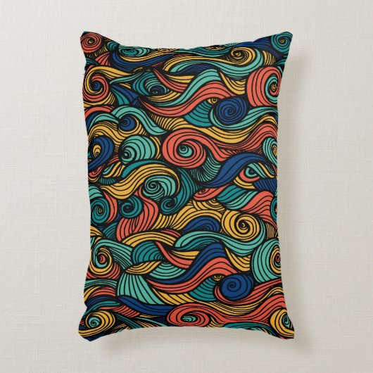 Wol Topped paisley Accent Kussen (Voorkant(Verticaal))