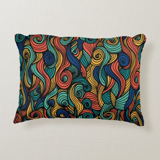 Wol Topped paisley Accent Kussen (Achterkant)