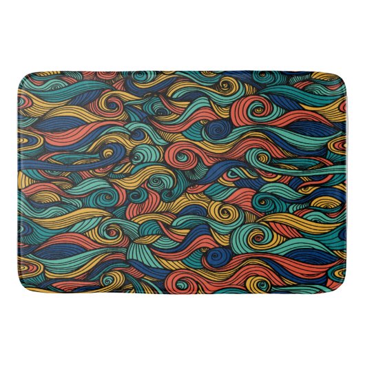 Wol Topped paisley Badmat (Voorkant)