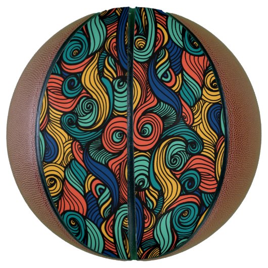 Wol Topped paisley Basketbal (Verticaal)