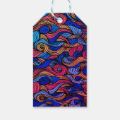 Wol Topped paisley Cadeaulabel (Achterkant)