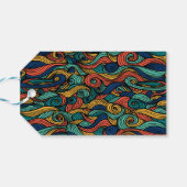 Wol Topped paisley Cadeaulabel (Achterkant Horizontaal)