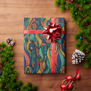 Wol Topped paisley Cadeaupapier