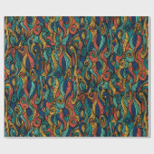 Wol Topped paisley Cadeaupapier (Vlak)