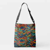 Wol Topped paisley Crossbody Tas (Achterkant)
