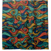 Wol Topped paisley Douchegordijn (Voorkant)