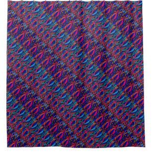 Wol Topped paisley Douchegordijn