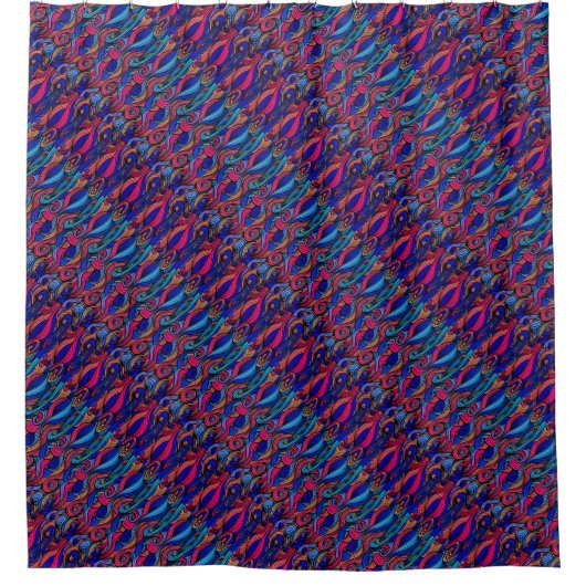 Wol Topped paisley Douchegordijn (Voorkant)