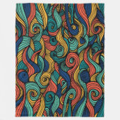 Wol Topped paisley Fleece Deken (Voorkant)