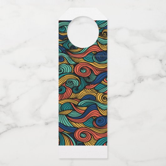 Wol Topped paisley Flessenhanger (Achterkant)