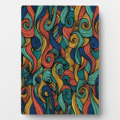 Wol Topped paisley Fotoplaat (voorkant)