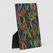 Wol Topped paisley Fotoplaat (Zijkant)