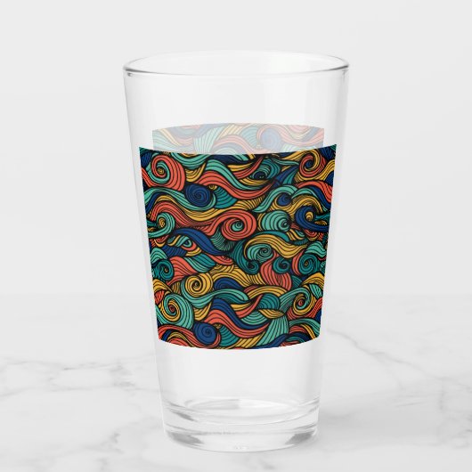 Wol Topped paisley Glas (Achterkant)