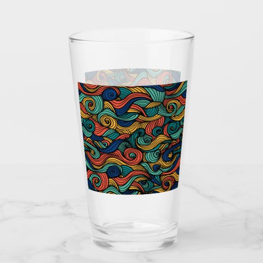 Wol Topped paisley Glas (Voorkant)