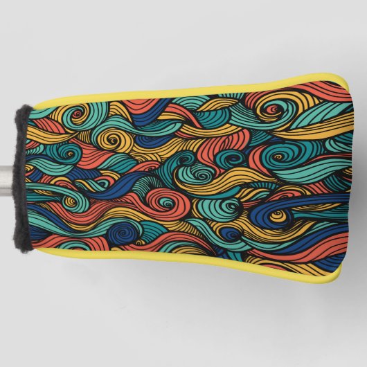 Wol Topped paisley Golfheadcover (Voorkant)