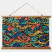 Wol Topped paisley Hangend Wandkleed (Voorkant)