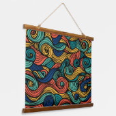 Wol Topped paisley Hangend Wandkleed (Gebogen)