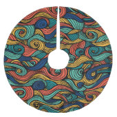 Wol Topped paisley Kerstboom Rok (Voorkant)