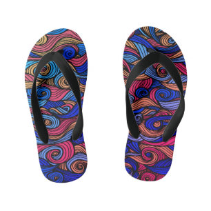 Wol Topped paisley Kinder Teenslippers