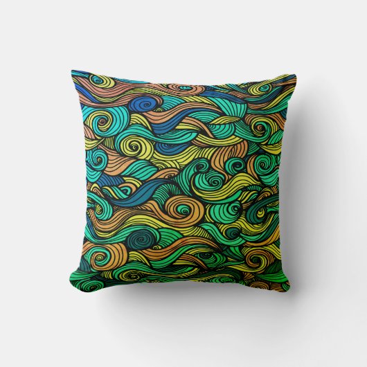 Wol Topped paisley Kussen (Voorkant)