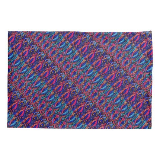 Wol Topped paisley Kussensloop (Achterkant)