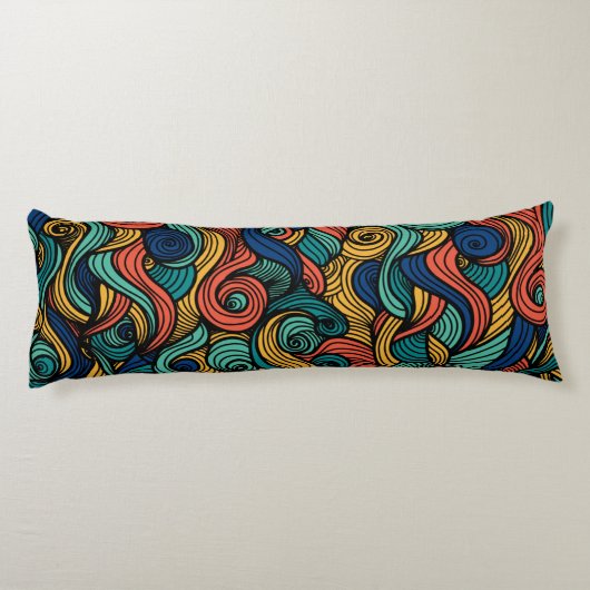 Wol Topped paisley Lichaamskussen (Achterkant)