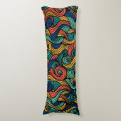 Wol Topped paisley Lichaamskussen (Voorkant Verticaal)