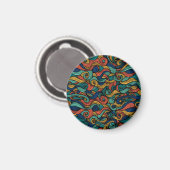 Wol Topped paisley Magneet (Voorkant / Achterkant)