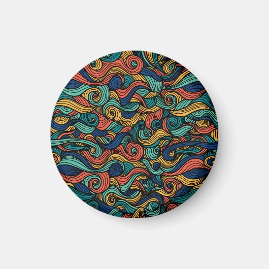 Wol Topped paisley Magneet (Voorkant)