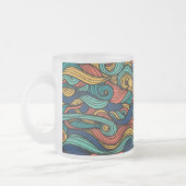 Wol Topped paisley Matglas Koffiemok (Links)