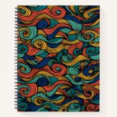 Wol Topped paisley Notitieboek (Voorkant)