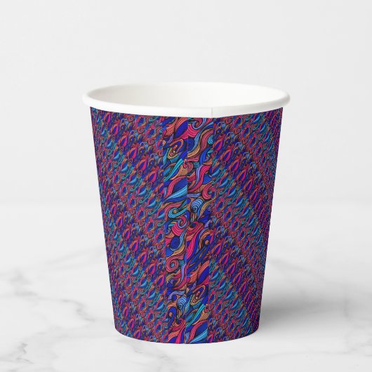 Wol Topped paisley Papieren Bekers (Rechts)