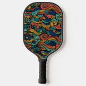 Wol Topped paisley Pickleball Paddle (Achterkant)