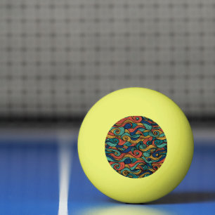 Wol Topped paisley Pingpongbal