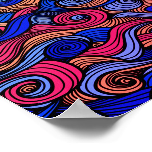 Wol Topped paisley Poster (Hoek)