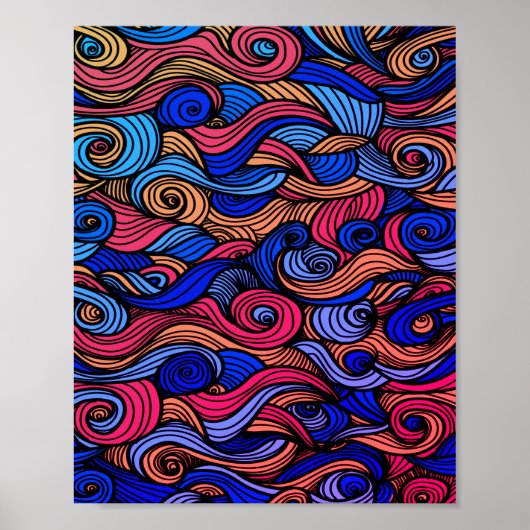 Wol Topped paisley Poster (Voorkant)