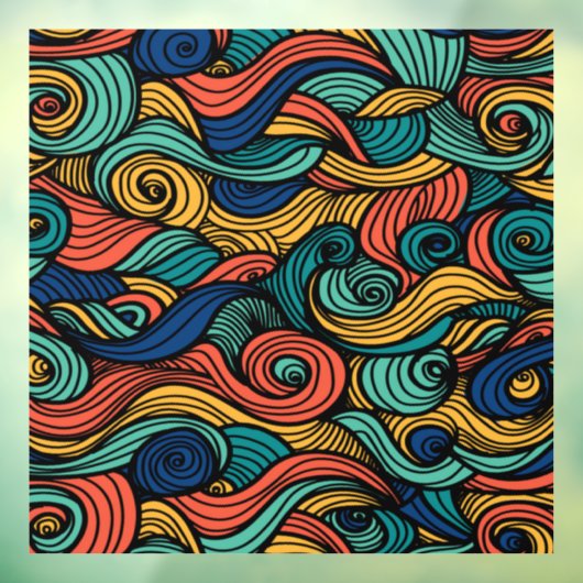 Wol Topped paisley Raamsticker (Vel 3)