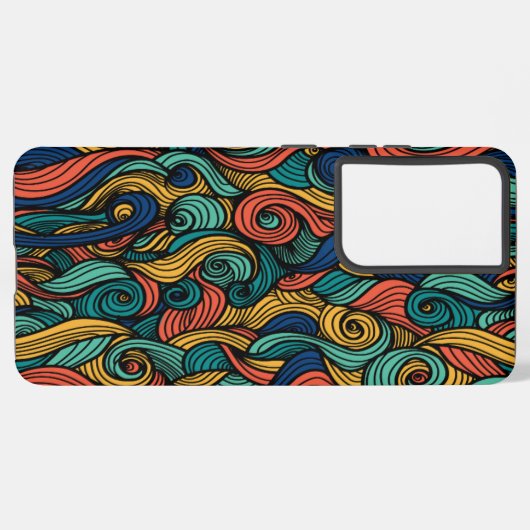 Wol Topped paisley Samsung Galaxy Hoesje (Linkerkant)